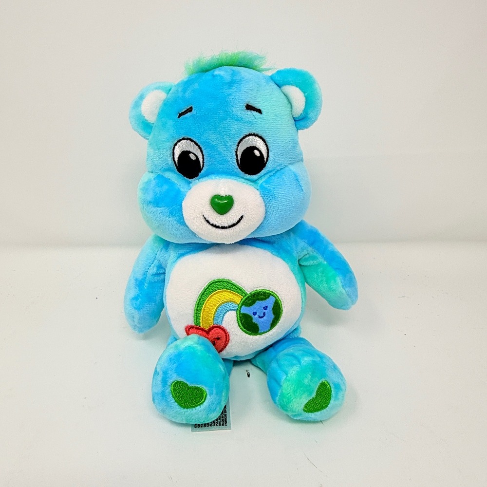Care Bears Togetherness‎ Bear Plush Blue Green 2022 Stuffed Animal Toy